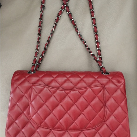 Brand New and RARE Chanel Classic Bag Deep Red - Picture 2 of 9